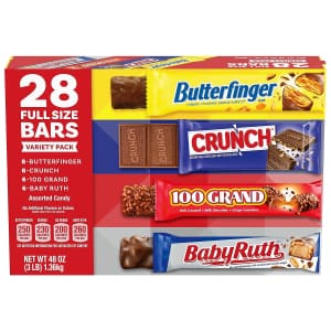 Ferrero Assorted Full-Size Candy Bars 28-Pack for $20