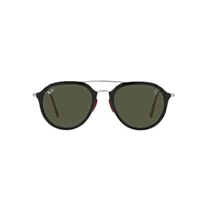 Ray-Ban RB4369M Scuderia Ferrari Collection Sunglasses, Black/Green, 53 mm for $104