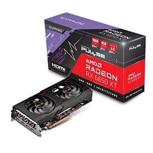 Sapphire 11319-03-20G Pulse AMD Radeon RX 6650 XT Gaming Graphics Card with 8GB GDDR6, AMD RDNA 2, for $255