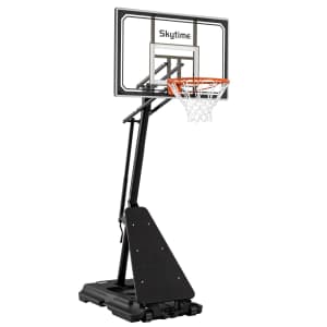 Basketball Hoop Outdoor with Adjustable Height for $180