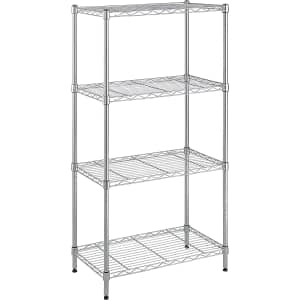 Amazon Basics 4-Shelf Adjustable Storage Shelving Unit for $50