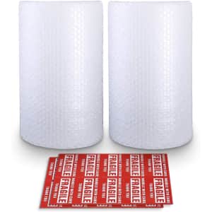 Bubble Cushioning Nylon Wrap Rolls 2-Pack for $16