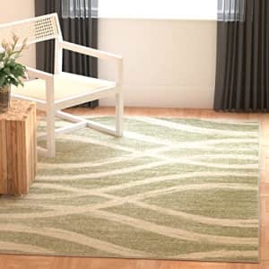 SAFAVIEH Adirondack Collection 5'1" x 7'6" Sage / Cream ADR125X Modern Wave Distressed Non-Shedding for $68 SAFAVIEH Adirondack Collection 5'1" x 7'6" Sage / Cream ADR125X Modern Wave Distressed Non-Shedding for $68
