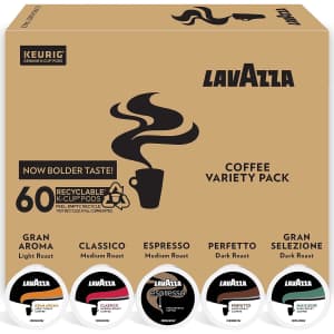 Lavazza Variety Pack Single-Serve K-Cup 60ct for $20 via Sub & Save Lavazza Variety Pack Single-Serve K-Cup 60ct for $20 via Sub & Save