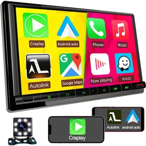 Miratowa 7" Touchscreen Car Stereo w/ Backup Camera for $80