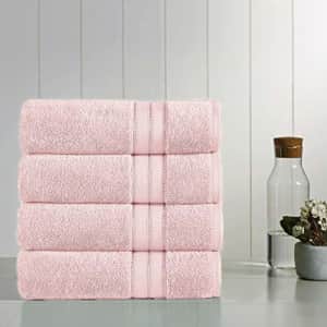 Amrapur Overseas 4-Pack SpunLoft Bath Towel, 30x54, Blush for $48