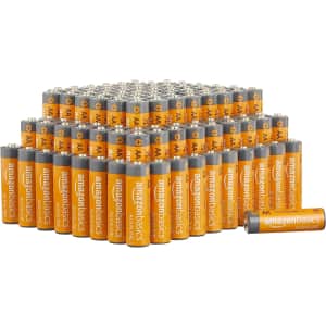 Amazon Basics AA Alkaline Batteries 100-Pack for $26