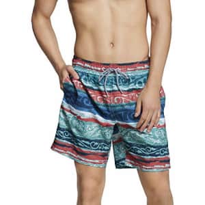 Speedo Men's Swim Trunk Mid Length Redondo Stripe for $49 Speedo Men's Swim Trunk Mid Length Redondo Stripe for $49