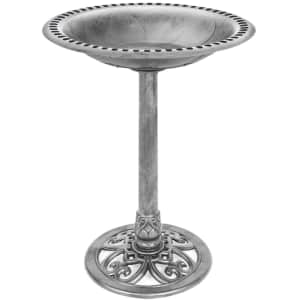 Best Choice Products Outdoor Rustic Pedestal Bird Bath for $35 Best Choice Products Outdoor Rustic Pedestal Bird Bath for $35