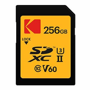 Kodak 256GB UHS-II U3 V60 Ultra Pro SDXC Memory Card for $50