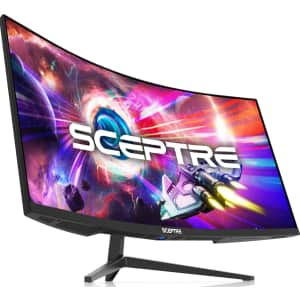 Sceptre 34" Ultrawide 1440p 165Hz Curved LCD Monitor for $220