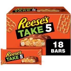 Reese's Take 5 Pretzel, Peanut, & Chocolate Candy Bar 18-Pack for $16