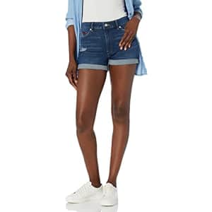 Tommy Hilfiger Women's Denim Shorts, Distressed Ink, 32 for $62