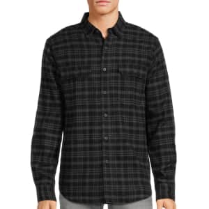 George Men's Long Sleeve Flannel Shirt for $10