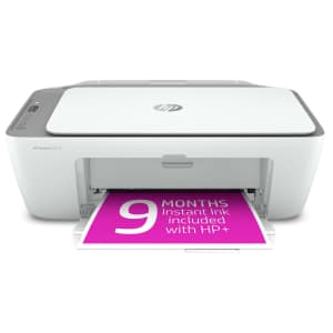 HP DeskJet 2723e All-in-One Wireless Color Inkjet Printer w/ 9-Mo. Ink for $49