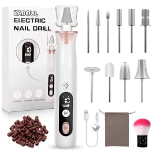 Zaboul Cordless Electric Nail Drill Kit for $13 Zaboul Cordless Electric Nail Drill Kit for $13