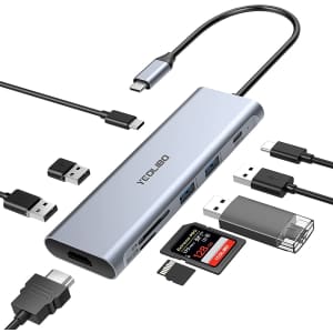 Yeolibo 9-in-1 USB-C Hub for $21