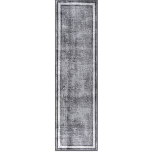 Rugshop 2x7-Foot Distressed Bordered Soft Runner Rug for $22