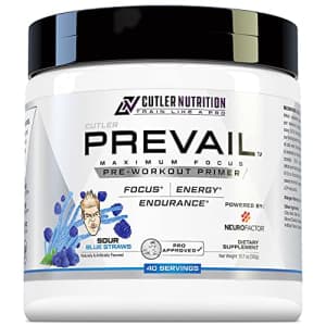 Cutler Nutrition Prevail Pre Workout Powder with Nootropics: Best Pre Workout for Men and Women, Cutting Edge Energy for $40 Cutler Nutrition Prevail Pre Workout Powder with Nootropics: Best Pre Workout for Men and Women, Cutting Edge Energy for $40