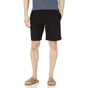 A|X ARMANI EXCHANGE Men's Woven Cotton Side Stripe Chino Shorts, Black, 29 for $20