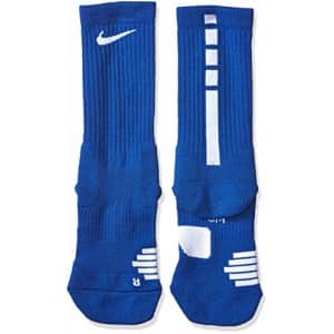 Nike Elite Basketball Crew Socks (Game Royal/White, Small) for $39