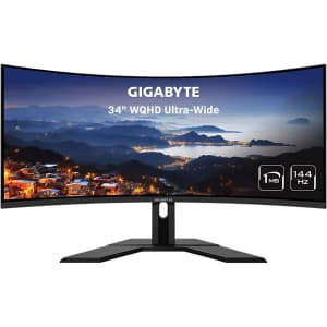 Gigabyte 34" 1440p UltraWide 144Hz FreeSync Gaming Monitor for $300