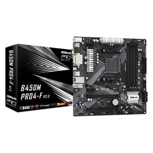 Asrock B450M Pro4-F R2.0 AM4 DDR4 Motherboard for $123
