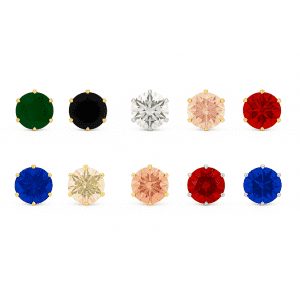 Classic CZ Stud Earrings for $8