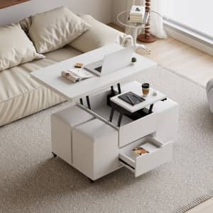 Homary 4-in-1 Lift Top Coffee Table for $295