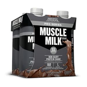 Muscle Milk Pro Series Protein Shake, Knockout Chocolate, 4 Count for $6 Muscle Milk Pro Series Protein Shake, Knockout Chocolate, 4 Count for $6