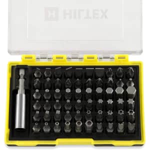 Hiltex 61-Piece Security Bit Set w/ Magnetic Extension Adapter for $10