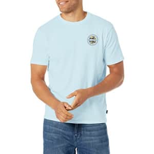 Billabong Men's Classic Short Sleeve Premium Logo Graphic T-Shirt, Rotor Fill Coastal, Medium for $22