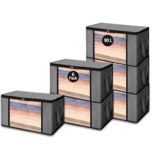Vevor 90L Storage Bag 6-Pack for $11 Vevor 90L Storage Bag 6-Pack for $11