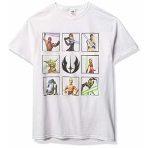 Star Wars Men's T-Shirt, WHITE, xx-large for $7