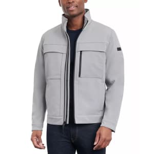 Michael Kors Men's Dressy Full-Zip Soft Shell Jacket for $53