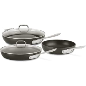 All-Clad HA1 5-Piece Nonstick Hard Anodized Cookware Set for $150