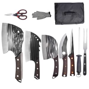 Butcher Chef Knife Set with Bag for $34 Butcher Chef Knife Set with Bag for $34