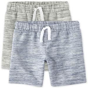 The Children's Place Boys Marled French Terry Shorts 2-Pack, Multi CLR, X-Large for $10