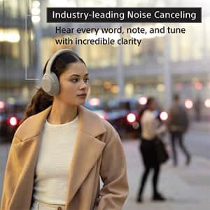 Sony WH-1000XM4 Wireless Noise Canceling Overhead Headphones - Black (Renewed) for $213