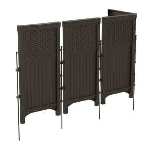 Suncast Resin Wicker Outdoor Screen Enclosure for $63 Suncast Resin Wicker Outdoor Screen Enclosure for $63