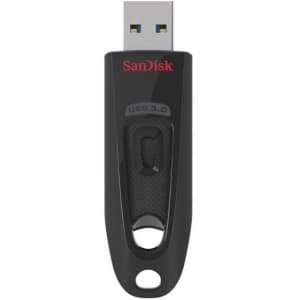 SanDisk 256GB Ultra USB 3.0 Flash Drive for $13