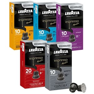 Lavazza Variety Pack Aluminum Espresso Capsules Compatible with Nespresso Original Machines Variety for $43