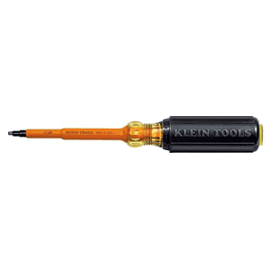 Klein Tools 662-4-INS Insulated #2 Square-Recess Screwdriver with 4-Inch Shank for $17