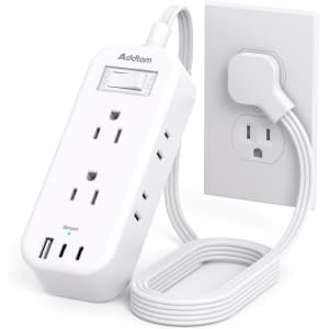 6 Outlet 3 USB Travel Power Strip for $10 w/ Prime