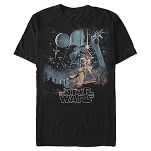 Star Wars Men's Two Hopes T-Shirt, Black, X-Large for $14
