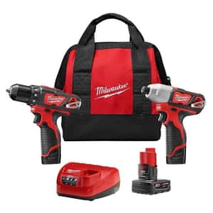 Milwaukee M12 12V Cordless Drill & Impact Driver Kit w/ Extra Battery for $84 Milwaukee M12 12V Cordless Drill & Impact Driver Kit w/ Extra Battery for $84