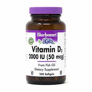 Bluebonnet Nutrition Vitamin D3 2000 IU50 mcg High Potency Immune Support, High Absorption for $19