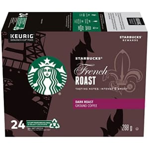 Starbucks Coffee K-Cup Pods, French Roast, 24 CT for $20