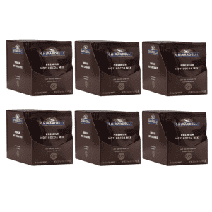 Ghirardelli Premium Hot Cocoa Mix 15-Pouch Case 6-Pack. That's the best price we could find for this quantity by $20.
