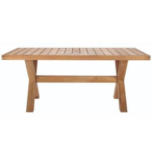 Home Decorators Collection Naples 72" Solid Teak Outdoor Dining Table for $499